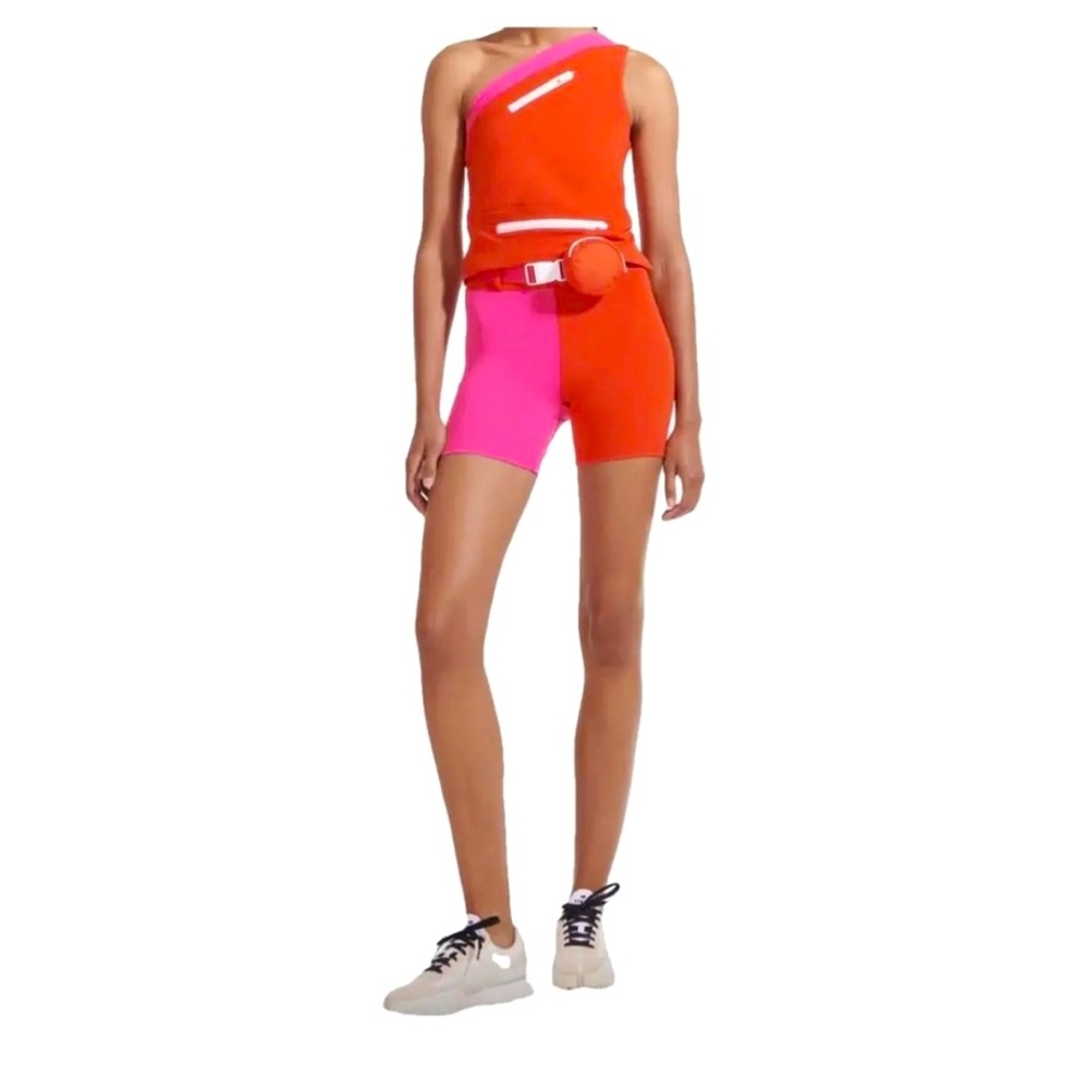 New Balance Orange and Pink Tank Top STAUD collab